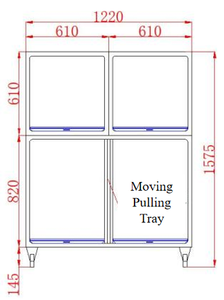 กรงสัตว์เลี้ยงสเตนเลสปรับได้สี่ตำแหน่งแบบพกพาอุปกรณ์สัตวแพทย์สำหรับการผ่าตัดสุนัข - Product Image 6