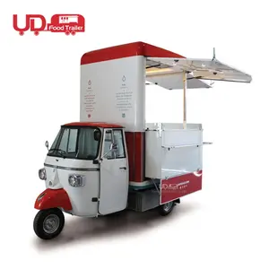 Großhandel hoch lkw-2021 Elektro Dreirad Food Truck Eis Food Trailer Wagen Piaggio Ape Tuk Tuk Tall Piaggio Food