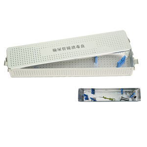 Caja <span class=keywords><strong>de</strong></span> esterilización <span class=keywords><strong>de</strong></span> aleación <span class=keywords><strong>de</strong></span> aluminio para el departamento <span class=keywords><strong>de</strong></span> Urología <span class=keywords><strong>de</strong></span> ureteroscopio semirrígido - Product Image 1