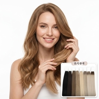 Extensions de cheveux humains Remy vierges russes teintes, double trame, pour salon professionnel, vente en gros