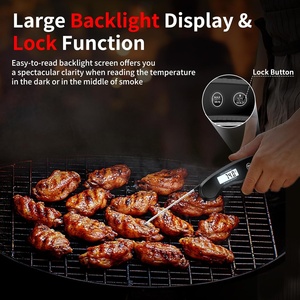 Thermomètre de cuisson numérique à lecture instantanée pour barbecue, lecture rapide et précise - Product Image 4