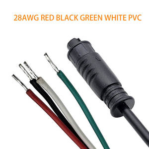 4-core Male and Female Pair Tin Automotive <b>Wiring</b> Harness for Reversing <b>Camera</b> Recorder Rear View Extended Video Line - Product Image 2