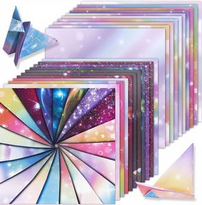 Papel de Origami de Fantasía, 50 Hojas de 6x6 Pulgadas, Patrones Etéreos de Doble Cara, Manualidades Mágicas, Míticas y Celestiales - Product Image 1