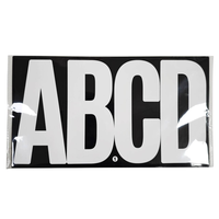 6 pouces lettre autocollants auto-adhésif vinyle majuscule Alphabet ponctuation autocollants pour boîte aux lettres artisanat panneaux d'affichage bricolage autocollant