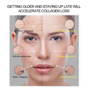 Melhor creme anti-envelhecimento instantâneo para lifting facial, colágeno retinol, creme hidratante anti-rugas e vibrador
