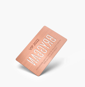 Las mejores tarjetas de visita de metal oro rosa - Product Image 4