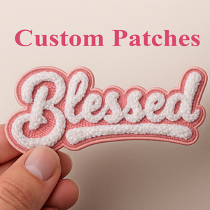 メーカー卸売 カスタム ブラックガール クロスドッグ アイロン接着 シェニールロゴ 刺繍ワッペン 帽子用 - Product Image 4