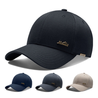 Casquette de baseball sportive de luxe professionnelle, nouvelle, avec logo OEM brodé, accessoires métalliques, visière rigide en bec de canard, en sergé de coton, pour l'extérieur