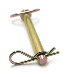 Pasador de enganche de bloqueo de pasador de acero al carbono YH2275 con mango móvil, arandela y pasador de pelo - Product Image 3