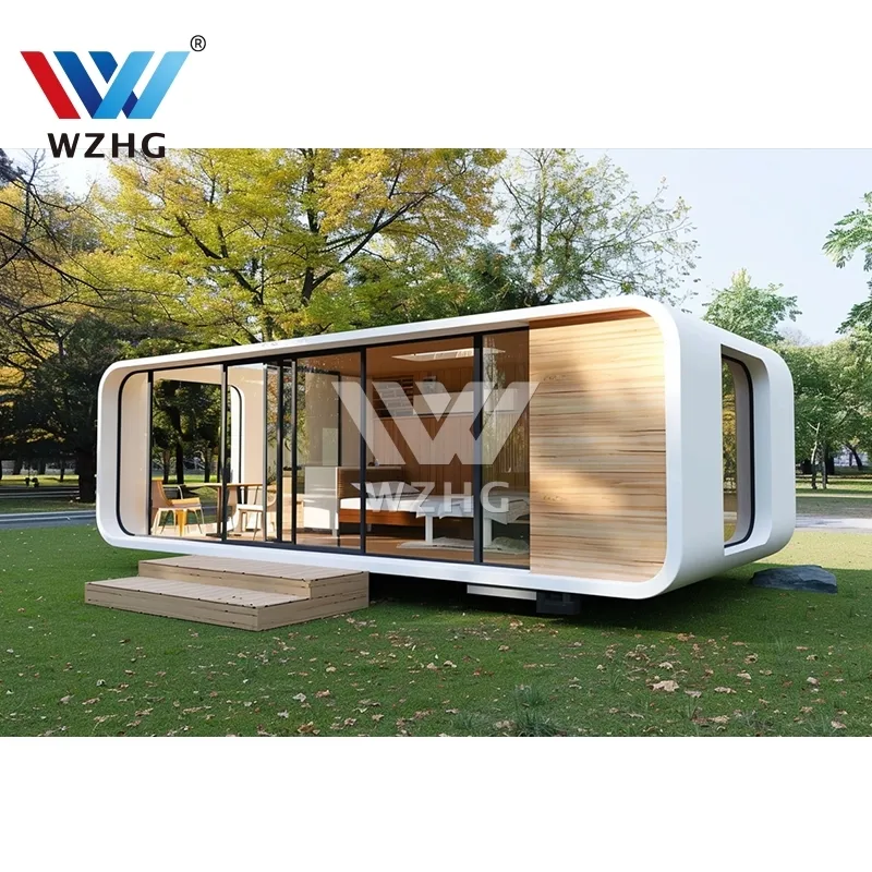 20ft apple cabin container frame apple pod capsule home 40ft capsule hotel apple cabin container house movable