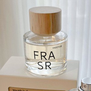 Việt Nam Tùy Chỉnh Vòng Lưỡi Lê Rỗng Rõ Ràng Nước Hoa Chai Thủy Tinh Với Nắp Bằng Gỗ Bao Bì - Product Image 3