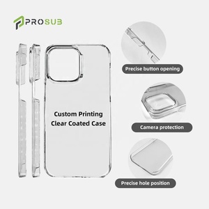 Prosub Tùy Chỉnh Khoảng Trống Thăng Hoa Di Động Điện Thoại Di Động Bao Gồm Cho <span class=keywords><strong>Iphone</strong></span> 14 Pro Max 3D PC Tráng Rõ Ràng Thăng Hoa Trường Hợp Điện Thoại - Product Image 2