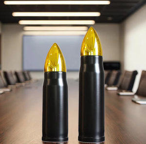 Tazza Termica Portatile Creativa in Acciaio Inossidabile a Doppio Strato, Design a Proiettile/Razzo, Regalo per <span class=keywords><strong>Negozi</strong></span>, 350ml 750ml - Product Image 5