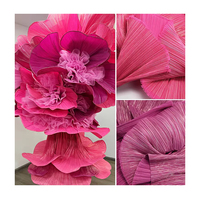 Tissu en maille fantôme plissé en feuille d'or moulable au mètre pour la couture de costumes de scène, la confection de robes et les projets de mode DIY