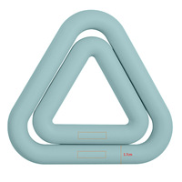 Anneau triangulaire en silicone unisexe pour squats, yoga, musculation, haltères, exercices de Pilates, fitness, garantie 3 ans