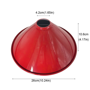 โคมไฟแขวนเพดานทรงโมเดิร์น Hangxing ขนาดเส้นผ่านศูนย์กลาง 26 ซม. สีแดงพ่นสีเหล็ก ขั้วหลอด E27/E26 รับประกัน 3 ปี เป็นมิตรกับสิ่งแวดล้อม - Product Image 6