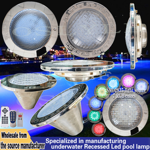 10-inch IP68 <span class=keywords><strong>LED</strong></span> hồ bơi ánh sáng ấm Trắng thủy tinh màu xanh cơ thể 316 thép không gỉ PAR56 cho mặt đất hồ bơi dưới nước chiếu sáng - Product Image 6