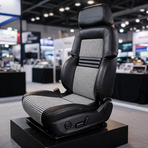 Siège de course ergonomique LK avec appuie-tête réglable, mécanisme de basculement à une touche, siège de voiture sport universel avec rails - Product Image 1