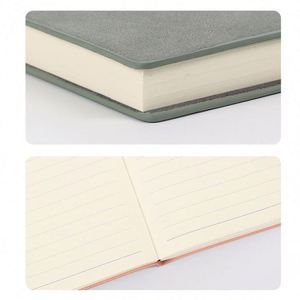 Hot Coloring Screen Print New Arrival Personal Plain <b>Dotted</b> Custom Lined A5 Red Leather Cover <b>Notebook</b> Journal 100 Sheets Gift - Product Image 4