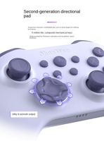 Manette de jeu sans fil ShanWan Q34P avec joysticks à effet Hall, gâchettes linéaires, gyroscope 6 axes, compatible multiplateforme TYPE-C