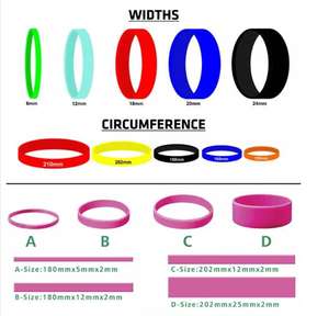 Gelang Karet Silikon Logo Kustom Personalisasi Gelang Olahraga - Product Image 5