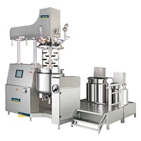 Petite machine de fabrication cosmétique, homogénéisateur émulsifiant mélangeur pour aliments et plastiques, en acier inoxydable SUS304, moteur, capacité 500L, haut niveau de sécurité