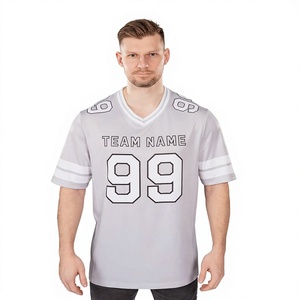 Jersey de Fútbol Americano de Algodón Premium con Bordado 3D, Ropa Deportiva Personalizada para Equipos, Prenda Ecológica Resistente al Viento - Product Image 5