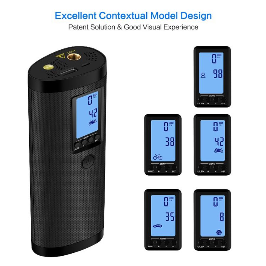 Электрический мини-велосипед Насос Ремкомплект С функцией power bank и светодиодный фонарь