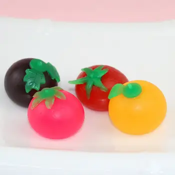 Рекламная антимягкая игрушка, антиовощная сжимаемая игрушка, мяч-антистресс для томатов из ПУ