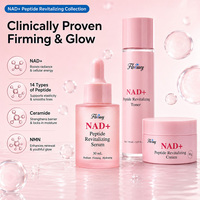 Vente en gros de produits de soin du visage coréens luxueux NAD Plus Peptide, ensemble de 3 pièces, sérum anti-âge, crème liftante et raffermissante, pour tous types de peaux, ODM