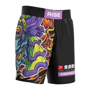 กางเกงขาสั้นพิมพ์ลายหน้าผีสำหรับนักมวยมวยไทย BJJ MMA - Product Image 2