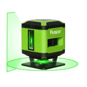 HueparFL360G Cân Bằng Laser Chùm Tia Màu Xanh Lá Lắp Đặt Sàn Với Chế Độ Chuyển Đổi Đường Thẳng Để Đặt Gạch Lát Nền Laser Đường Chéo Vuông