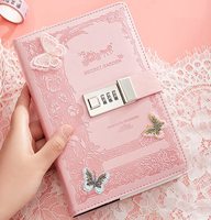 Journal verrouillable en cuir PU avec mot de passe Cahier Agenda Logo en relief personnalisé Gratitude Journal Notebook en cuir PU