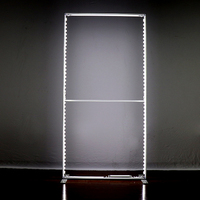 Boîte à lumière LED légère et portable, sans outil, 65 mm, affichage en tissu rétroéclairé SEG, équipement pour salon professionnel, prix d'usine