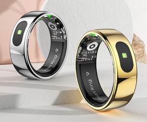 Anillo inteligente R08 con IA, monitor de salud, tecnología transparente, monitor de frecuencia cardíaca y sueño, joyería de fitness para hombres y mujeres, OEM, resistente al agua. - Product Image 1