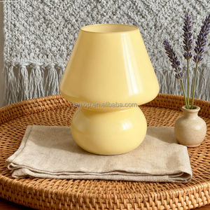 Американская ретро-лампа в виде гриба с ретро-дизайном, стеклянная, в горошек, USB, с регулировкой яркости, прикроватный ночник, создающий атмосферу - Product Image 4