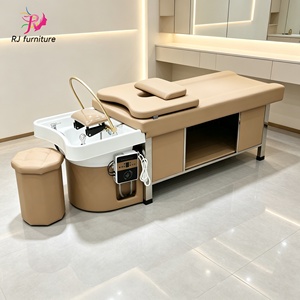 Système de spa capillaire japonais de luxe, lit professionnel pour le lavage des cheveux, lit de shampoing, lit de massage thaïlandais pour le lavage des cheveux - Product Image 1