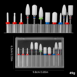 Fraise à ongles en diamant de haute qualité, ronde et carrée, pour le retrait du vernis gel, vente en gros d'usine - Product Image 6