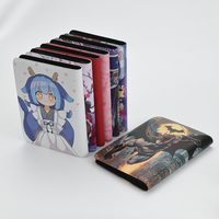 Carpeta de cuero con impresión de 4, 9 y 12 bolsillos personalizados, carpeta impermeable para tarjetas coleccionables, carpeta de cuero multicolor para tarjetas coleccionables