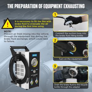 AUTOOL AST609 רכב פועם בלם שמן מחליף בלם חולץ שמן משאבת מכונת דימום בלם שאיבת נוזל משאבת ערכת 110V 220V - Product Image 6