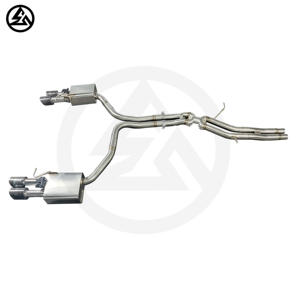 Scarico ad alte prestazioni CSZ per Audi A6 <span class=keywords><strong>A7</strong></span> C8 3.0T SS304, silenziatore tuning con telecomando, sistema cat-back valvolato ad alte prestazioni - Product Image 2