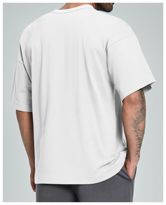 Camiseta Ecológica 100% Algodón Orgánico para Hombre, Deportiva, Suave al Tacto, Holgada, Lisa, 200gsm - Product Image 3