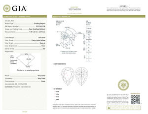天然梨カット1ct DカラーVS2 IGI認定ルーズダイヤモンドレーザー掘削強化認証 - Product Image 5