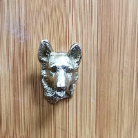 Nouvelle conception, poignées et boutons de meubles en laiton massif en forme de tête de chien pour tiroirs et armoires, décoration intérieure
