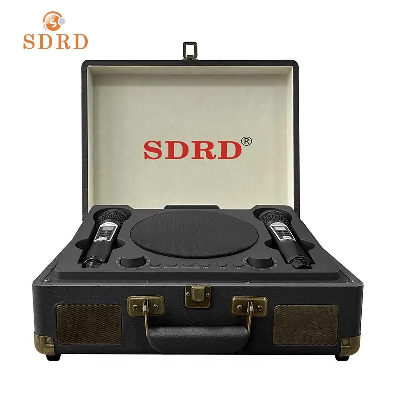 SDRD Sd2109 Benutzer definiertes Heimkino-Soundsystem Tragbarer Bass Hochwertiger lauter Audio-Karaoke-Lautsprecher mit Mikrofon und Bt