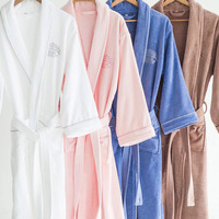 Peignoir Spa Long Super Absorbant Personnalisé 100% Coton Lady Peignoir de Bain pour Femmes