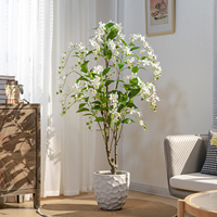 Künstliche Pflanzen Topfpflanzen Weinen Jasmin Künstliche Blumen Baum Home Decoration Künstliche Plastik blüte Bonsai Baum
