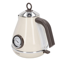 Bouilloire électrique avec indicateur de température, 1,5 L, en titane pur, 1500 W, ébullition rapide, arrêt automatique, protection contre l'ébullition à sec, contrôle numérique