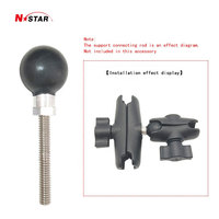 1 ich-Bola y enchufe para teléfono, soporte telescópico de extensión, poste de monitoreo, soporte para coche, teléfono flexible