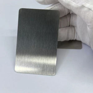 Kunden spezifische Logo-Visitenkarte Werbe werbung Carving Edelstahl Metallblech herstellung
